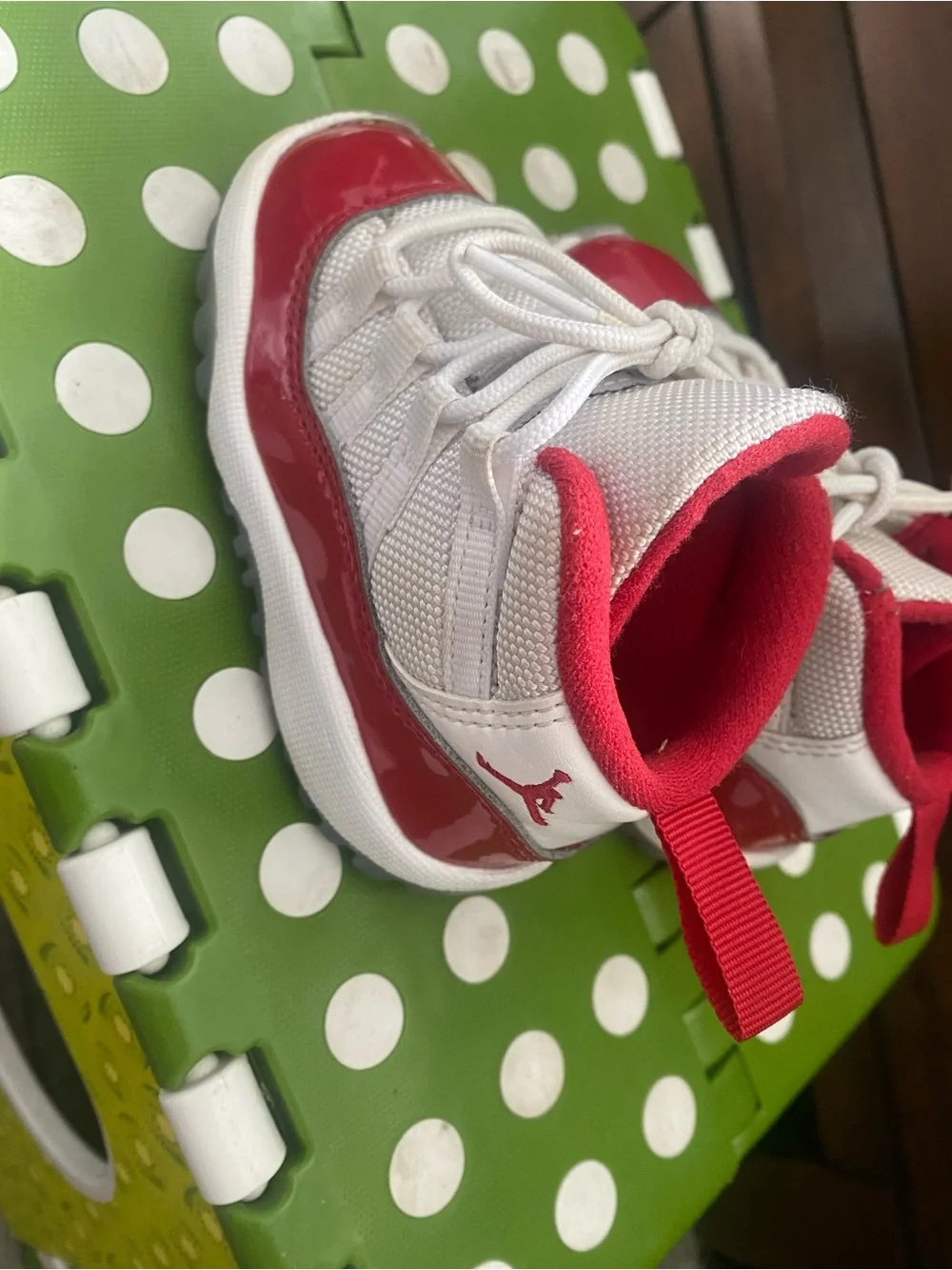 Air Jordan 11 retros cherry red toddler shoes size 5C